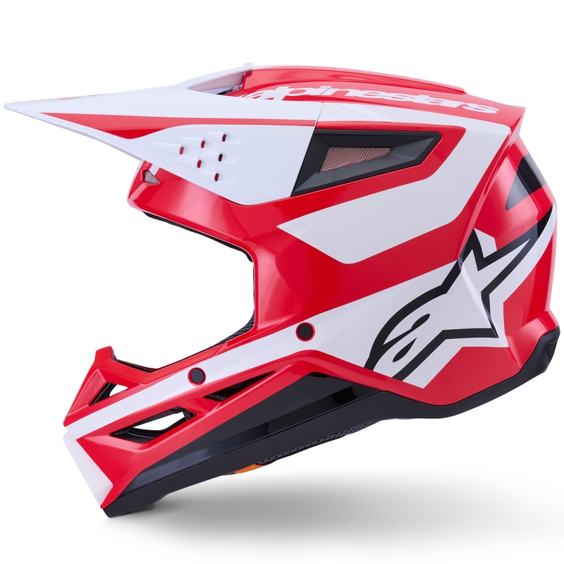 Alpinestars S-M3 Heat motorcrosshelm rood-wit-zwart