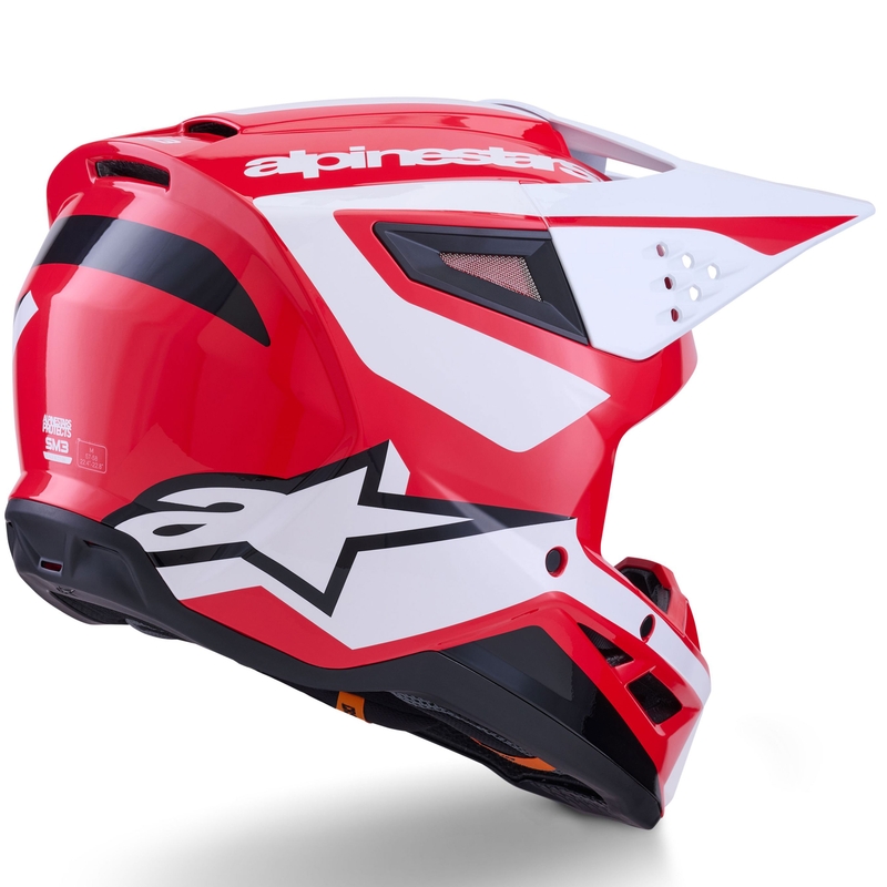 Alpinestars S-M3 Heat motorcrosshelm rood-wit-zwart