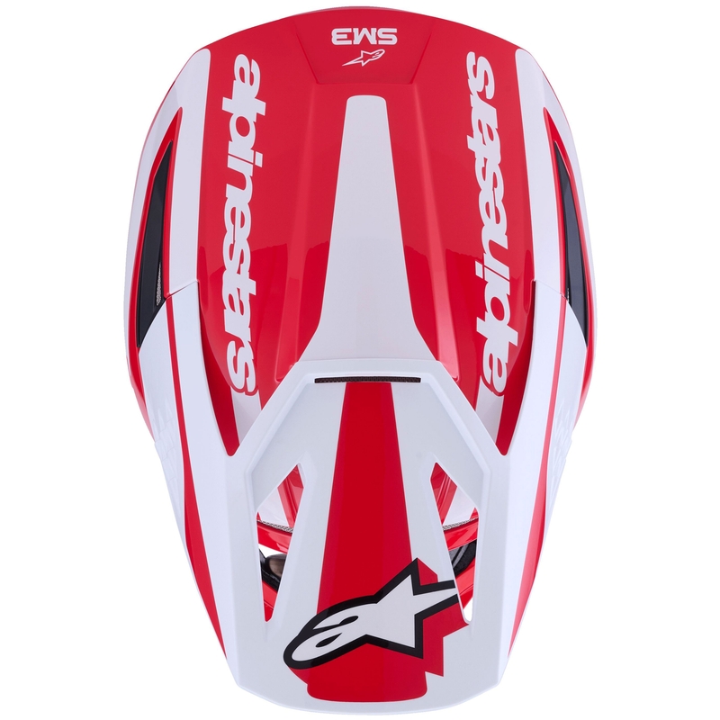 Alpinestars S-M3 Heat motorcrosshelm rood-wit-zwart