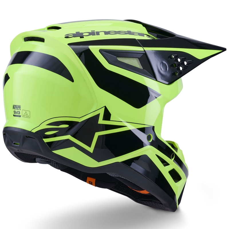 Alpinestars S-M3 Heat crosshelm fluo geel-zwart