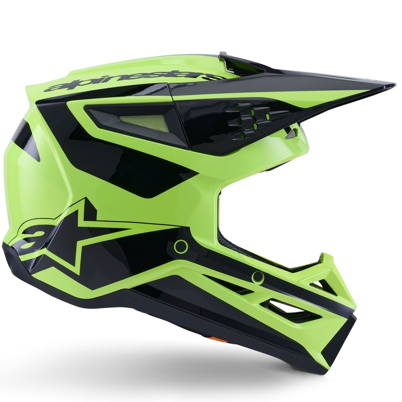 Alpinestars S-M3 Heat crosshelm fluo geel-zwart