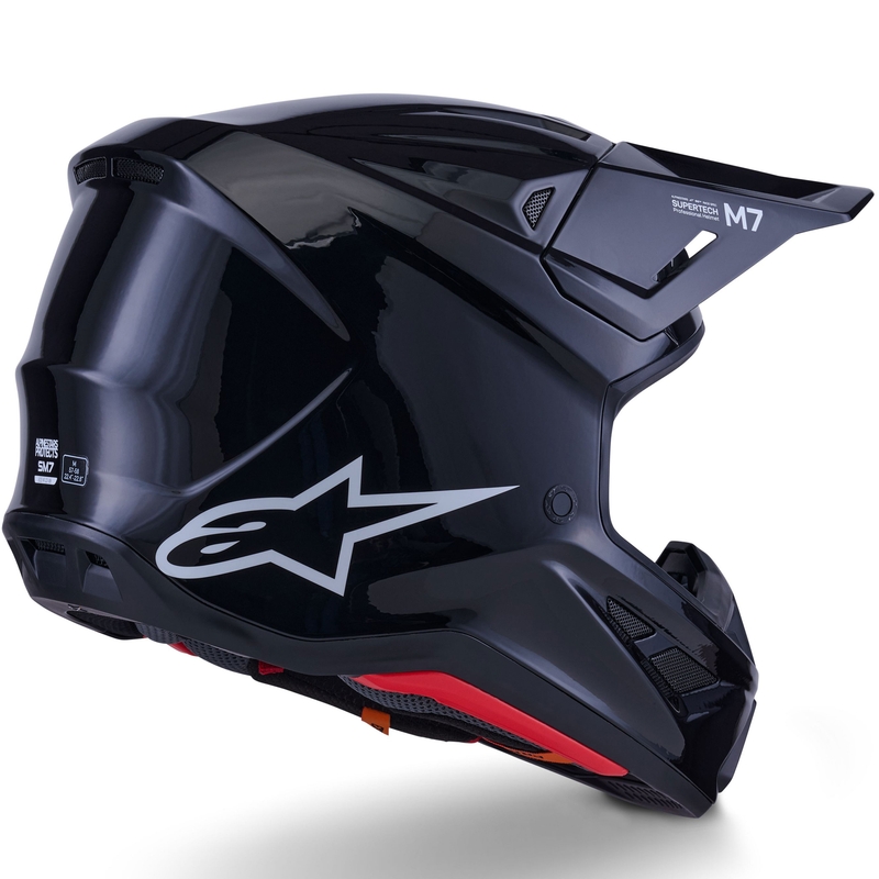 Alpinestars SM7 Solid motorcrosshelm zwart