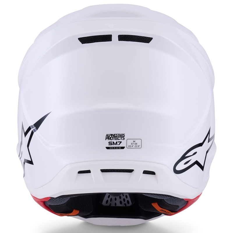 Alpinestars SM7 Solid motorcrosshelm wit