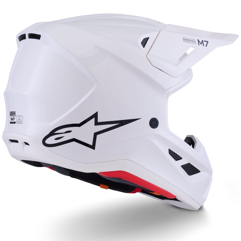 Alpinestars SM7 Solid motorcrosshelm wit
