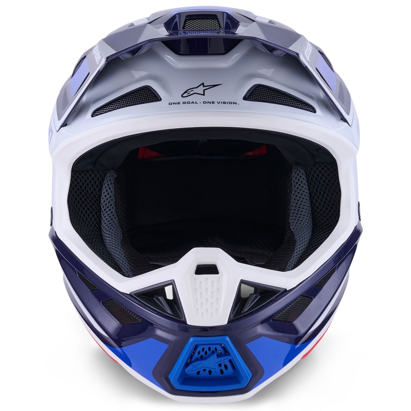 Alpinestars SM7 Rise crosshelm blauw-wit