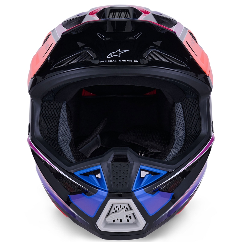 Alpinestars SM7 Fuse crosshelm blauw-paars-roze