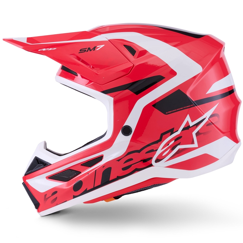 Alpinestars SM7 Deed crosshelm rood-zwart-wit