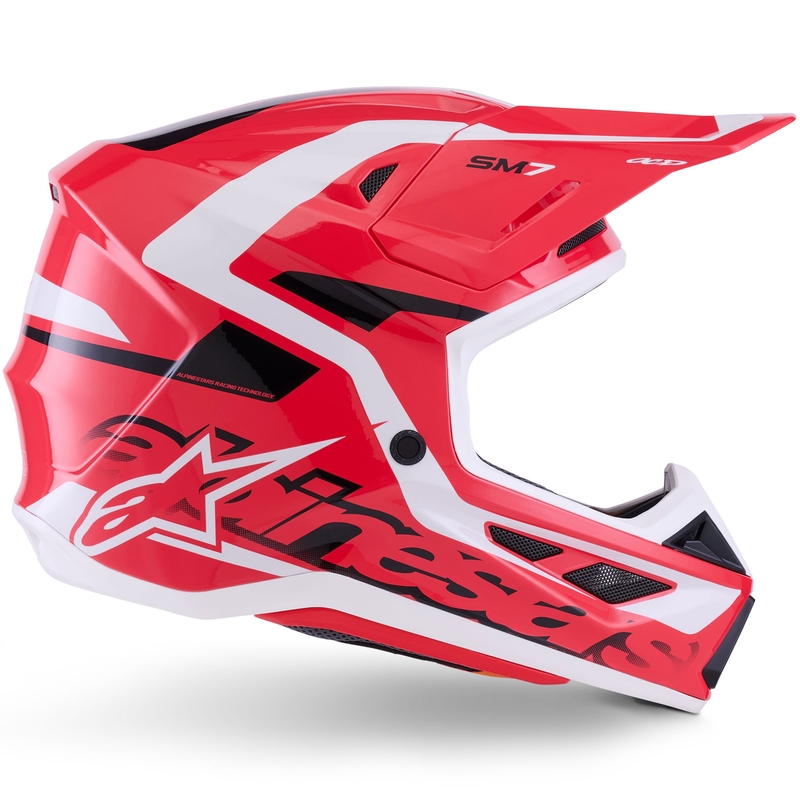 Alpinestars SM7 Deed crosshelm rood-zwart-wit