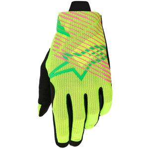 Alpinestars Radar Pro crosshandschoenen groen-fluo geel-fluo roze