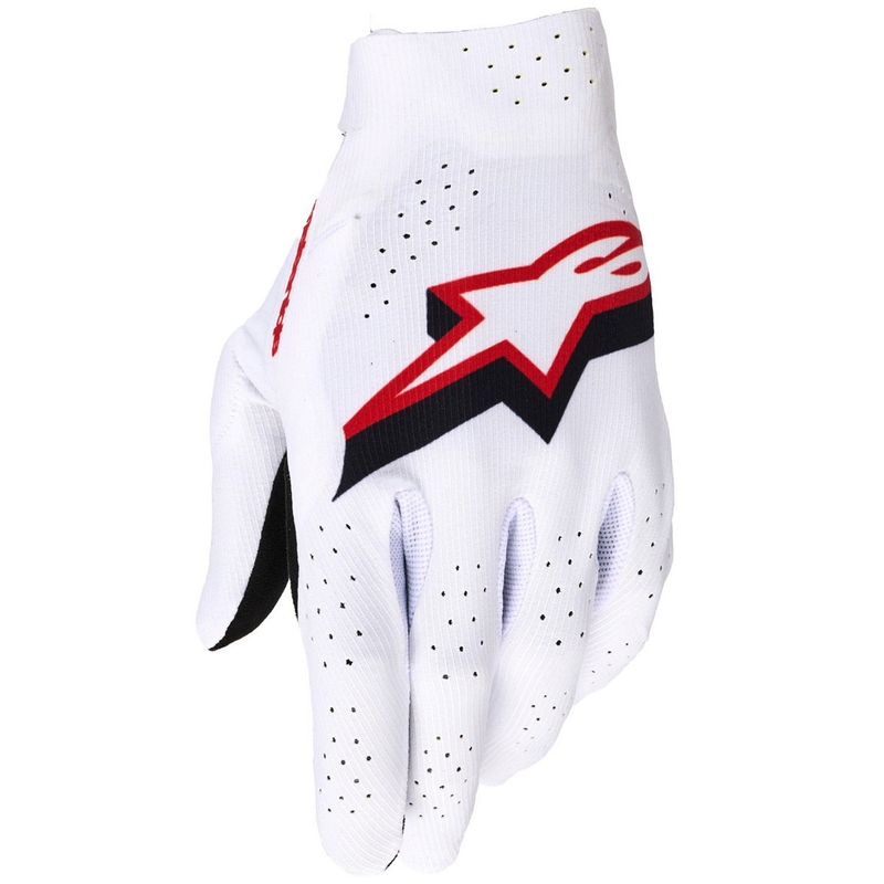 Alpinestars Supertech MX crosshandschoenen wit-zwart-rood