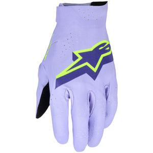 Alpinestars Supertech MX crosshandschoenen lavendel-paars-geel