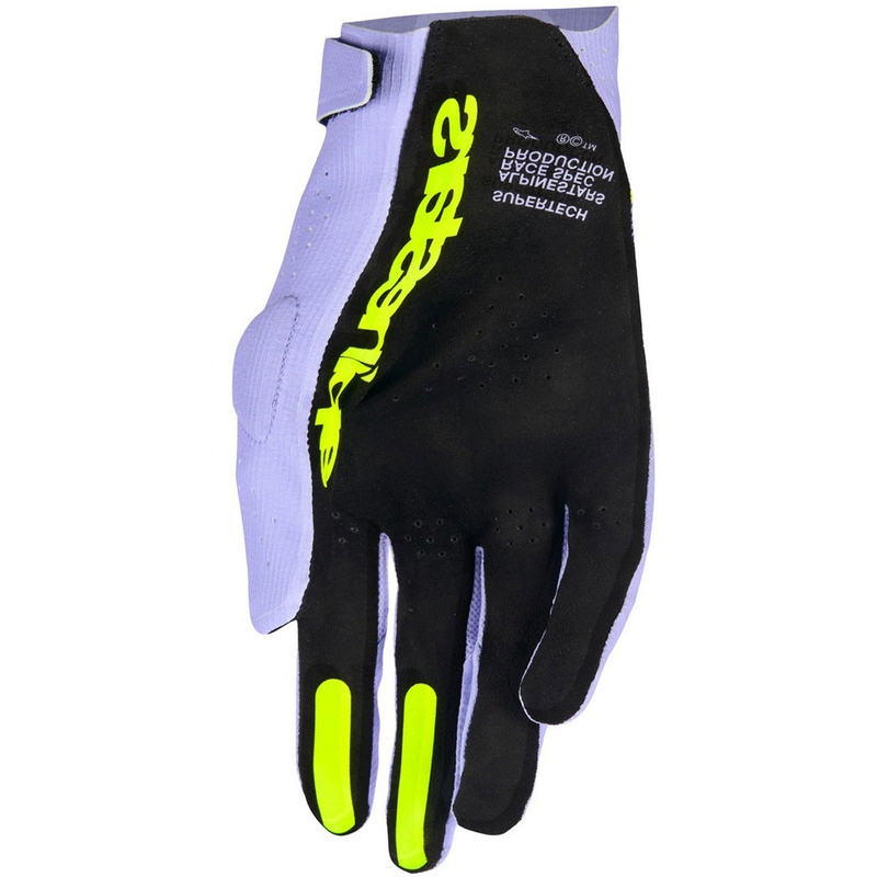 Alpinestars Supertech MX crosshandschoenen lavendel-paars-geel