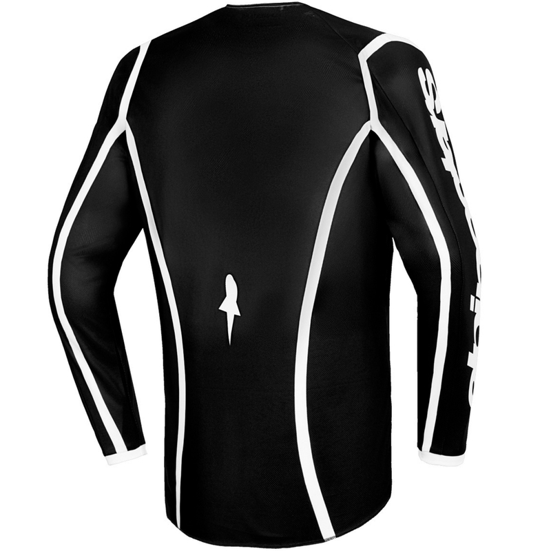 Alpinestars Fluid Apex motorcross shirt zwart-grijs