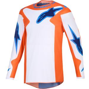 Alpinestars Fluid Grid motorcross shirt oranje-blauw