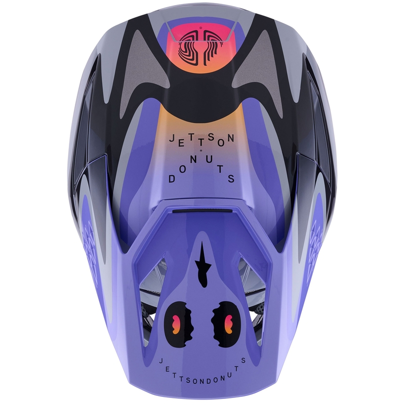 Alpinestars S-M3 JETT LAWRENCE edition crosshelm grijs-paars-zwart