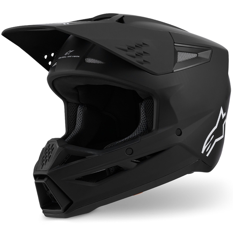 Alpinestars S-M3 Solid motorcrosshelm matzwart