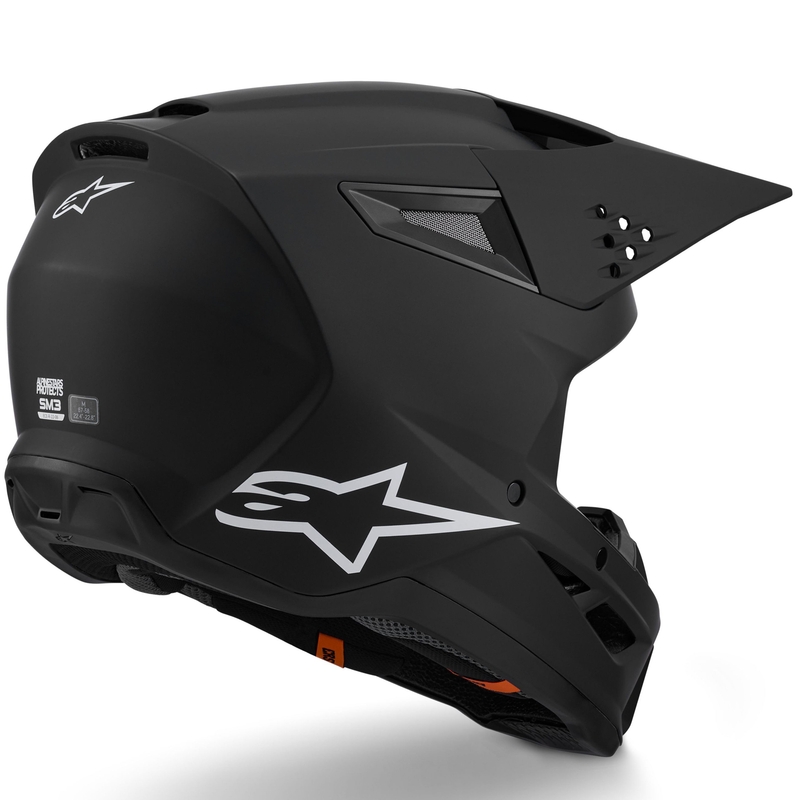 Alpinestars S-M3 Solid motorcrosshelm matzwart