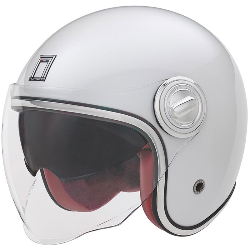 Open motorhelm NOX PREMIUM Heritage wit