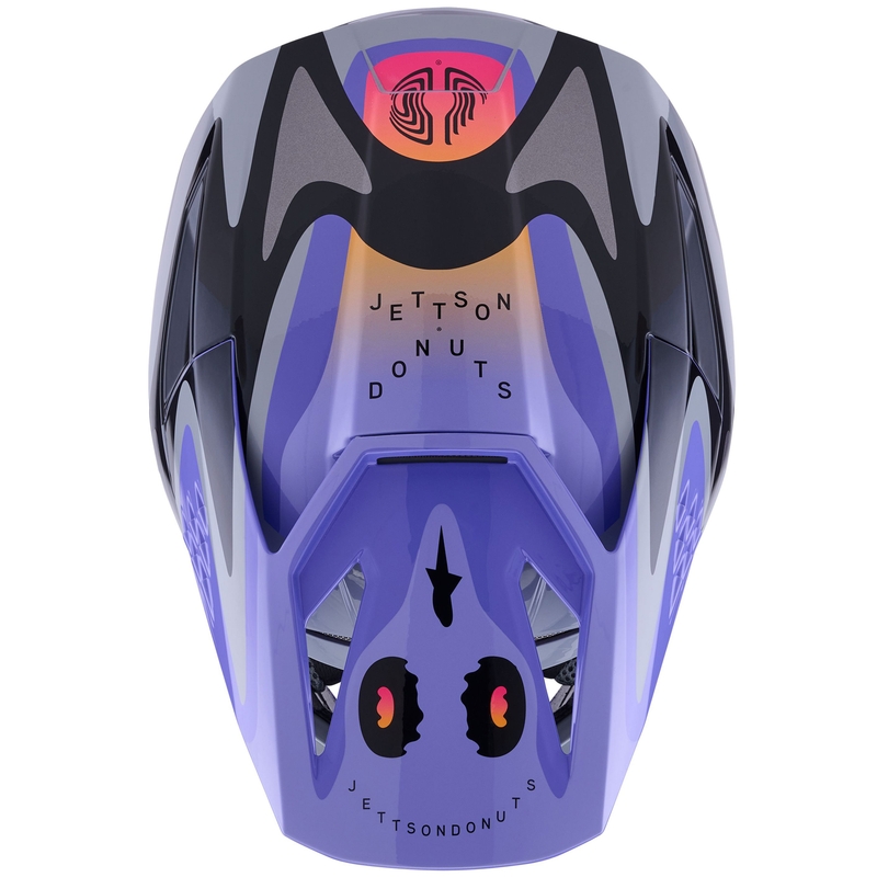 Alpinestars S-M3 JETT LAWRENCE edition kindercrosshelm grijs-paars-zwart