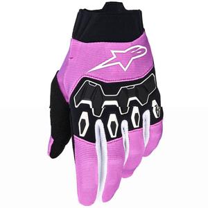 Alpinestars Stella Full Bore V2 dames crosshandschoenen wit-fluo roze-zwart