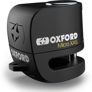 Oxford Micro XA5 schijfremslot met geïntegreerd alarm zwart