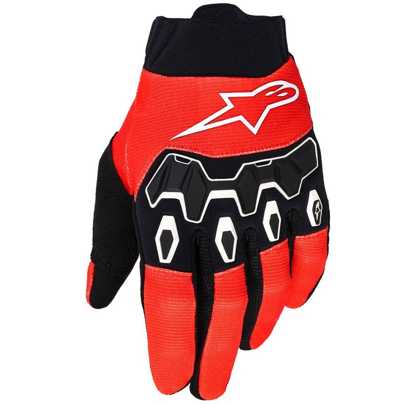 Alpinestars Full Bore V2 Jeugd/Kids motocross handschoenen rood zwart-wit