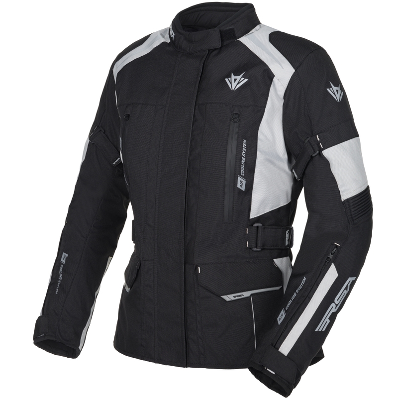 Dames motorjas RSA EXO 2 zwart-grijs