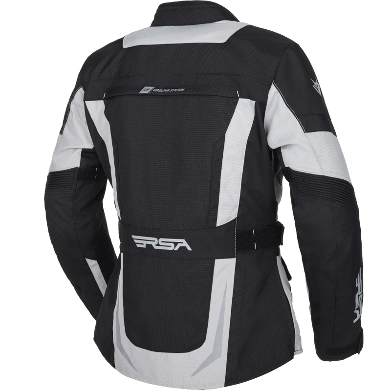 Dames motorjas RSA EXO 2 zwart-grijs