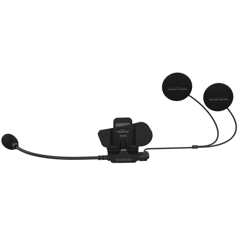 Helmhouder met accessoires voor Sena 60S headset inclusief vaste microfoon, zwart