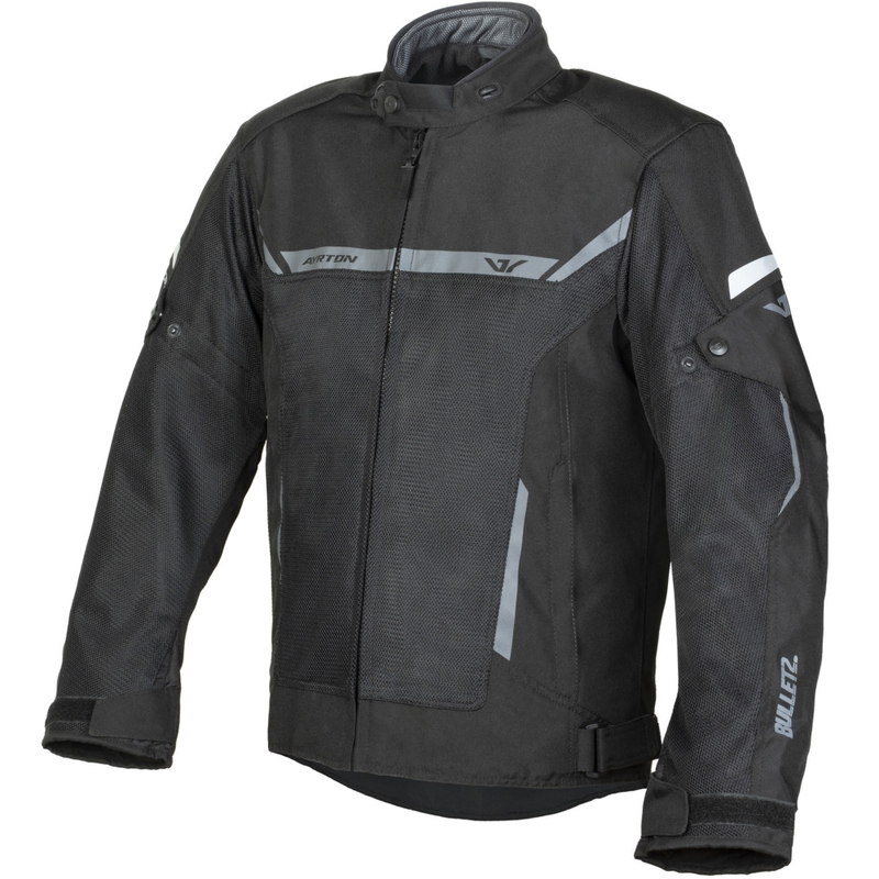 Ayrton Bullet II Flow motorjack zwart-donkergrijs