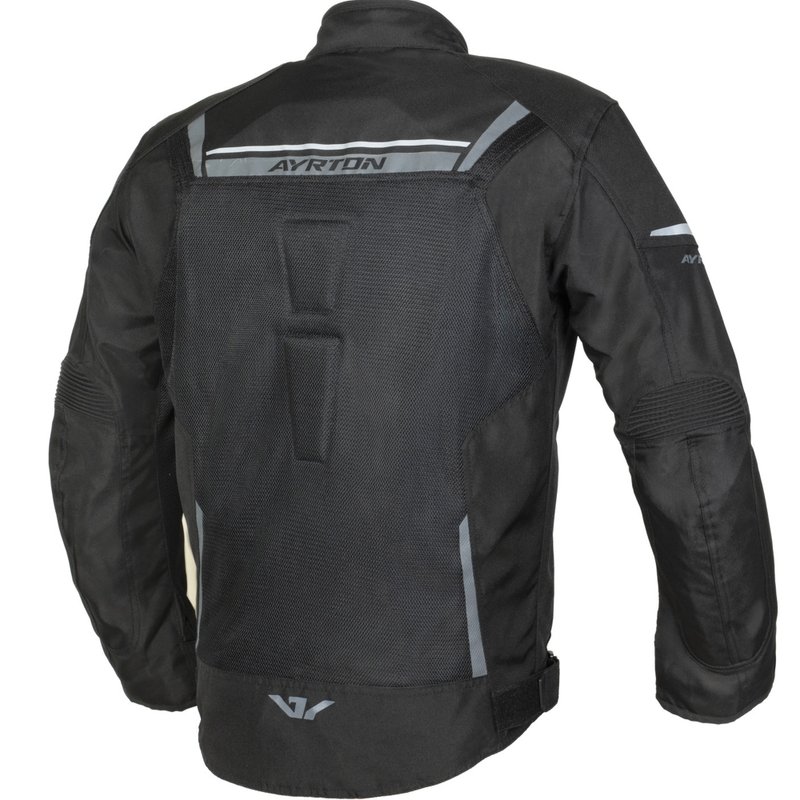 Ayrton Bullet II Flow motorjack zwart-donkergrijs