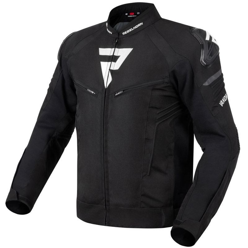 Rebelhorn Vandal motorjack zwart-wit