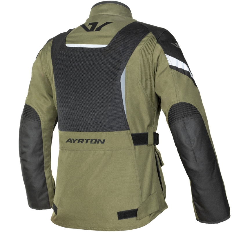 Dames motorjas Ayrton Teressa II Flow donkergroen-zwart