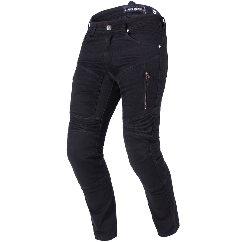 Street Racer Stretch II CE Motorjeans Zwart
