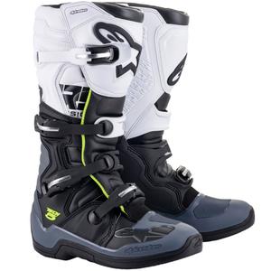 Alpinestars TECH 5 motorlaarzen zwart-grijs-wit-fluogeel