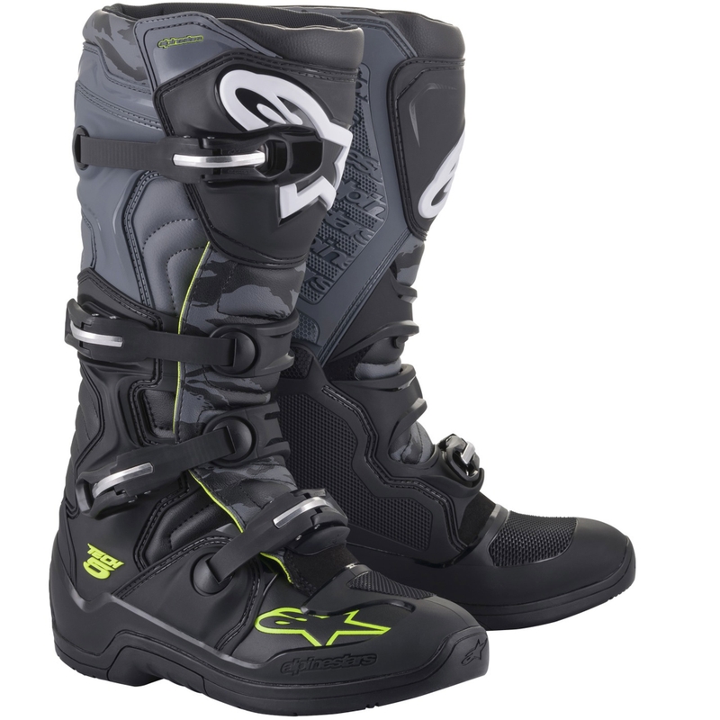 Alpinestars TECH 5 motorlaarzen zwart-grijs-fluo geel