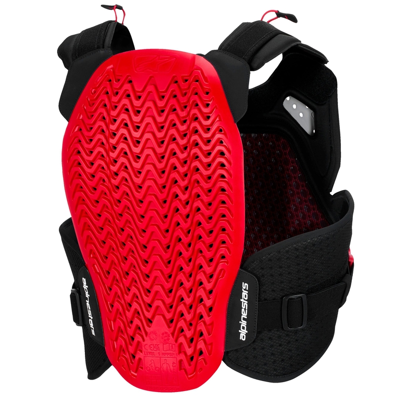 Alpinestars A-4 Plasma borstbeschermer zwart-rood-wit