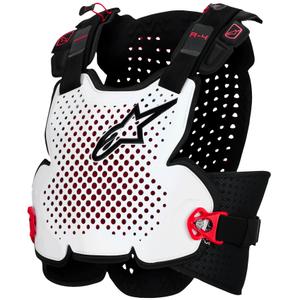 Alpinestars A-4 Plasma borstbeschermer zwart-rood-wit