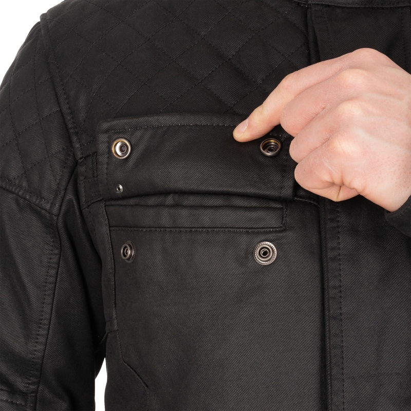 Motorjas OXFORD HARDY 2.0 zwart