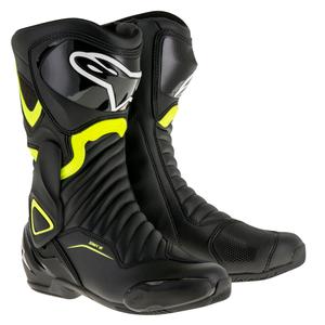 Alpinestars S-MX 6 zwart-fluo gele motorlaarzen