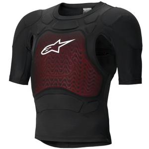 Alpinestars Bionic Plasma LT bodyprotector met korte mouwen, zwart-rood-wit