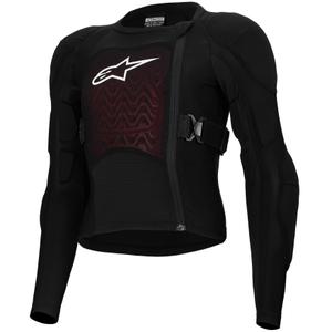 Alpinestars Bionic Plasma LT Youth bodyprotector met lange mouwen zwart-rood-wit