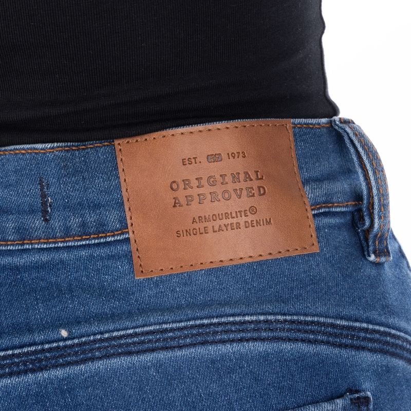 Dames motorjeans OXFORD SOFIA AA Slim lichtblauw