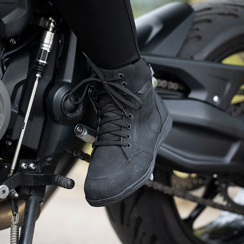 Dames motorlaarzen OXFORD KICKBACK DRY2DRY™ zwart
