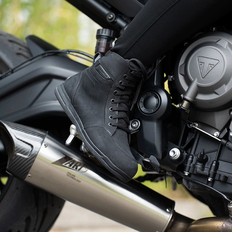 Dames motorlaarzen OXFORD KICKBACK DRY2DRY™ zwart