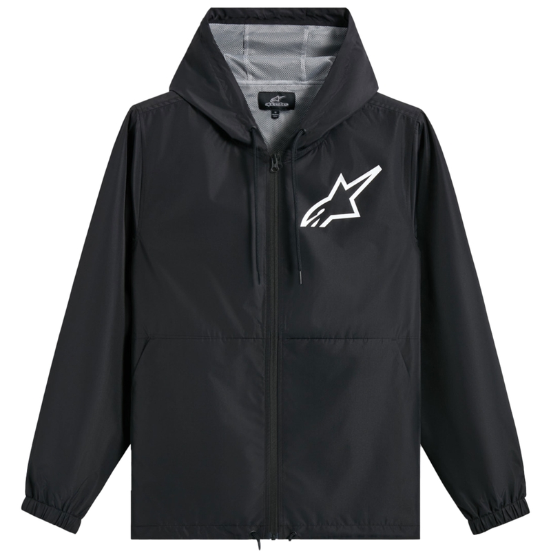 Alpinestars Speeder Chromium Windbreaker Jacket Zwart-Wit