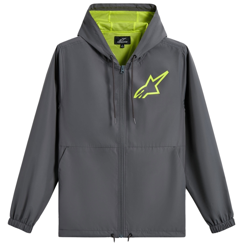 Alpinestars Speeder Chromium Windbreaker Jacket Grijs-Fluo Geel