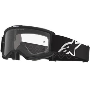 Alpinestars Vision OTG crossbril zwart-wit met heldere lens