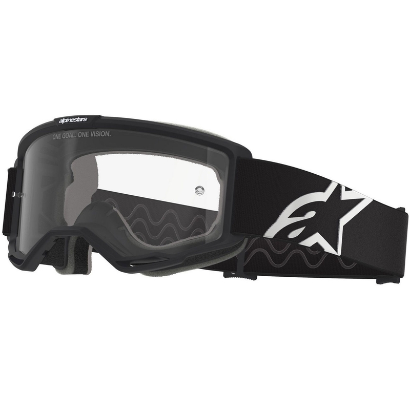 Alpinestars Vision OTG crossbril zwart-wit met heldere lens