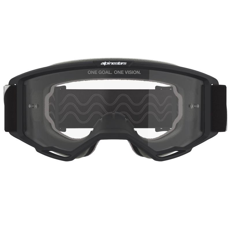 Alpinestars Vision OTG crossbril zwart-wit met heldere lens